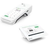 Clover graphic of the clover machine used in stores to accept payments.